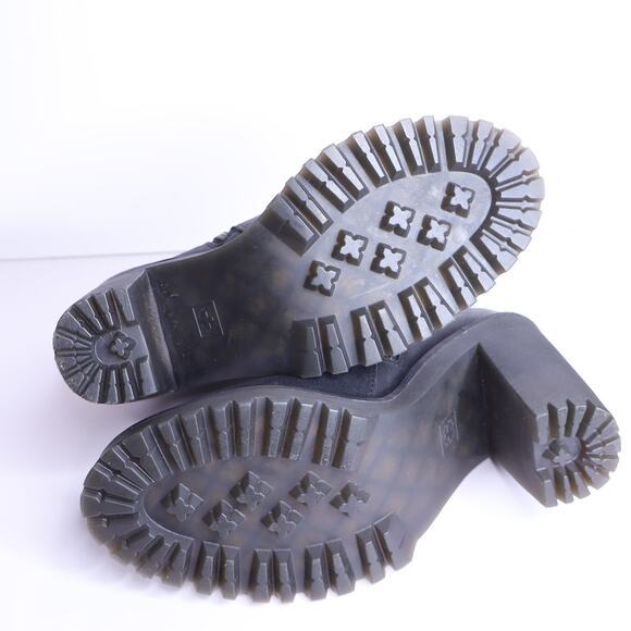 DR. MARTENS Magdalena Leather Heeled Ankle Boot Black Women's 8 - Picture 10 of 13